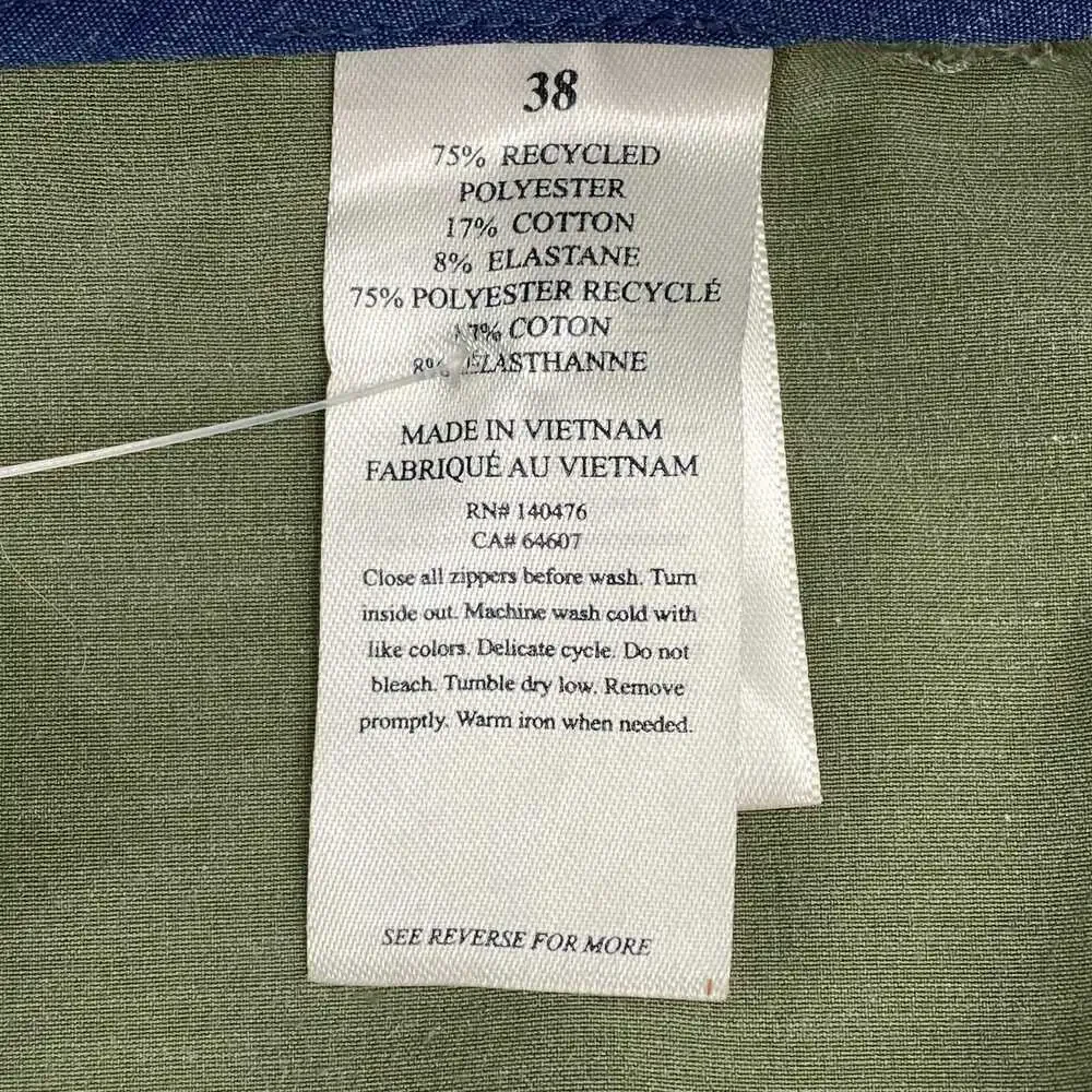 Faherty Green Flat Front Shorts | Size 38